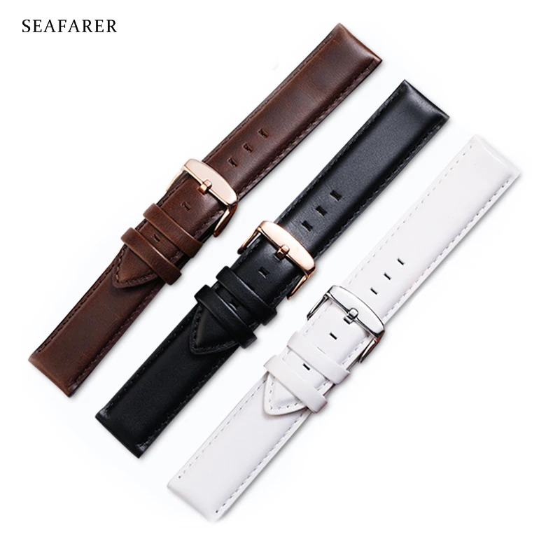 Daniel Wellington Watches & Jewelry Online Store - Bracelet de montre en cuir véritable