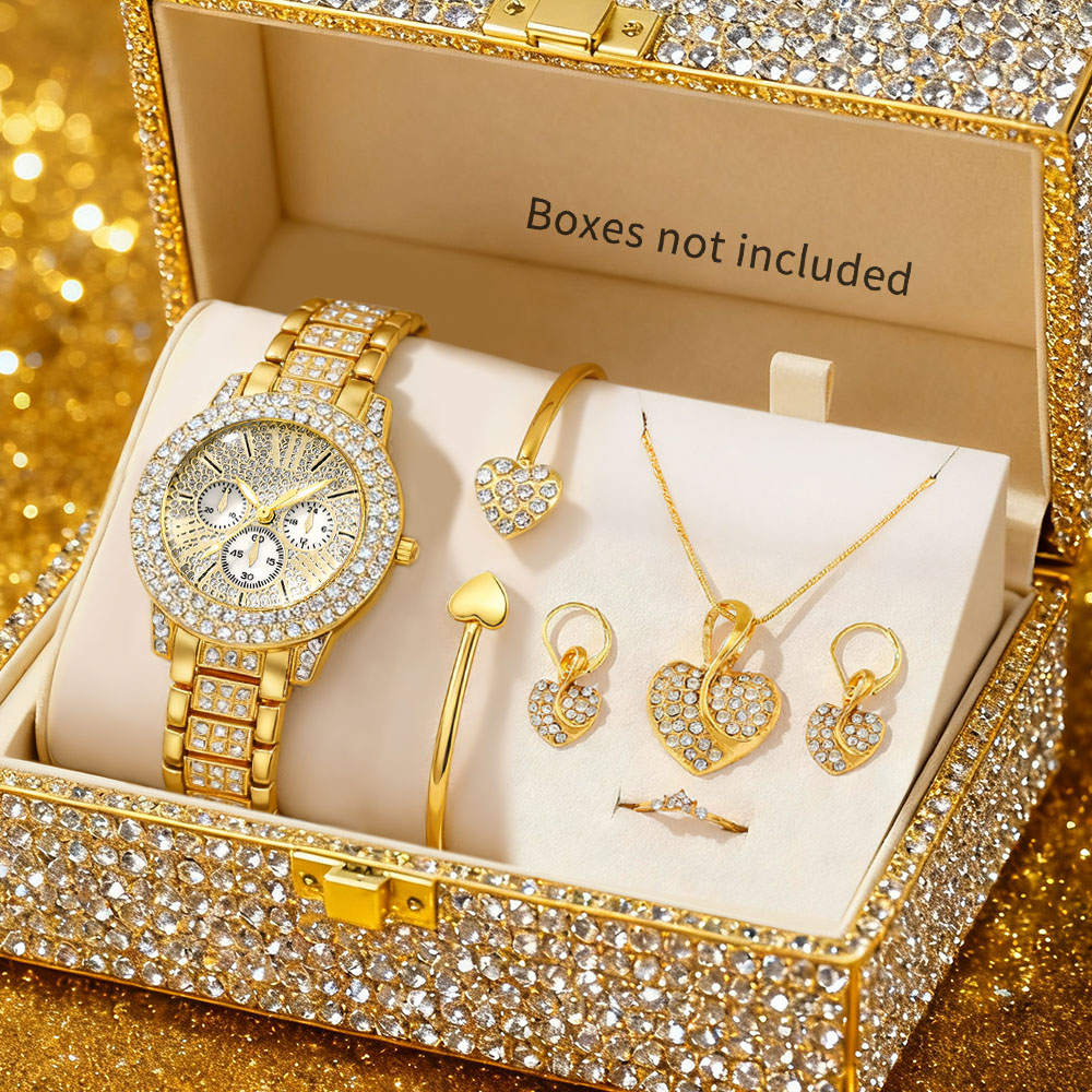 Jewelry Watches For Ladies - Montre à quartz pour femme, or,