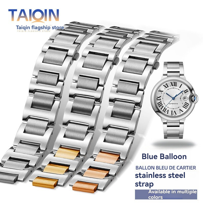 Cartier Watch Ballon Bleu - Bracelet en acier inoxydable à interface