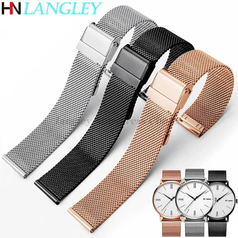 Daniel Wellington Watches & Jewelry Online Store - Bracelet de montre à boucle milanaise