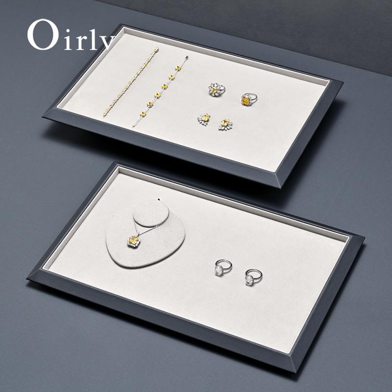 Jewelry And Watches Stores - Plateau à bijoux en cuir Oirlv,