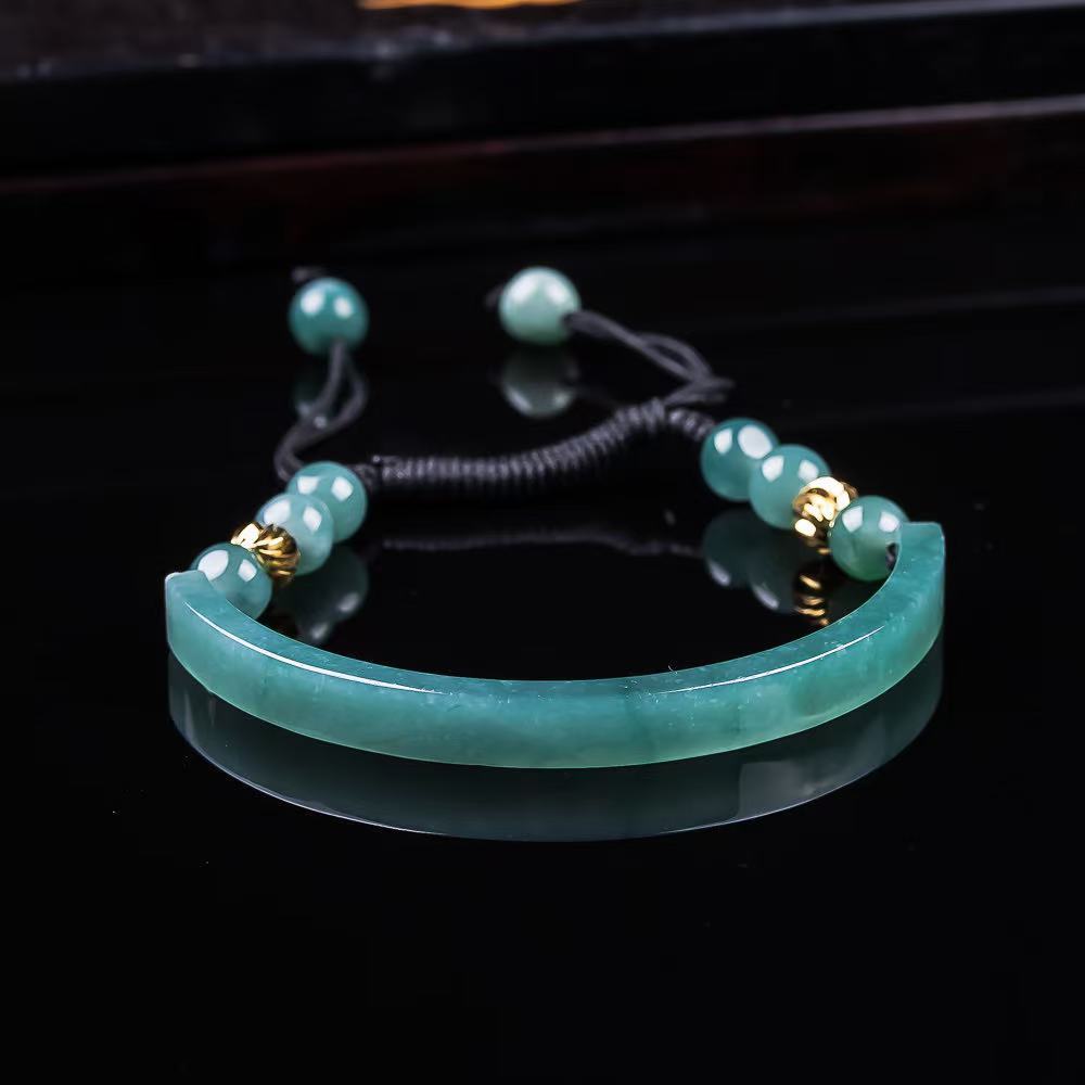 Jewelry & Watches Sp Z Oo Opinie - Myanmar jadéite Bracelet accessoires sculpté pierre