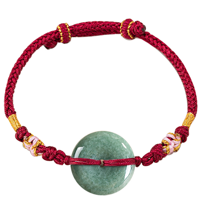 Jewelry & Watches Sp Z Oo Opinie - Bracelet beignet en jadéite verte du