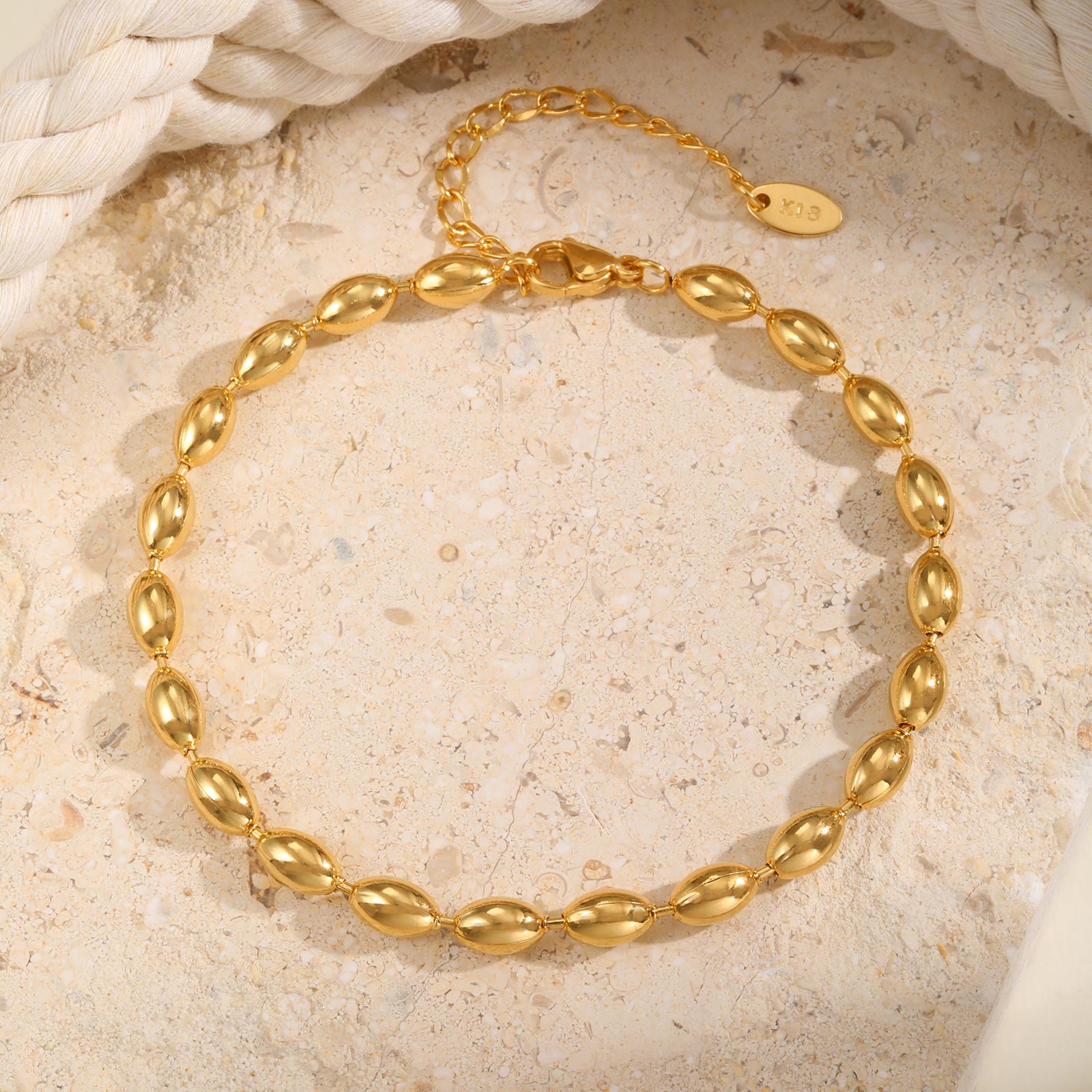 Bracelet de cheville en chaîne - Jc Jewelry & Watches Photos avis et prix