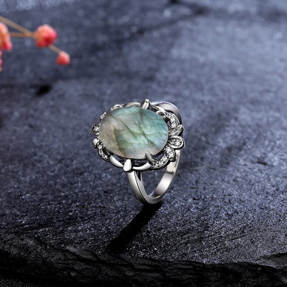Bagues Vintage en pierre de lu - Turquoise Stone Ring avis et prix