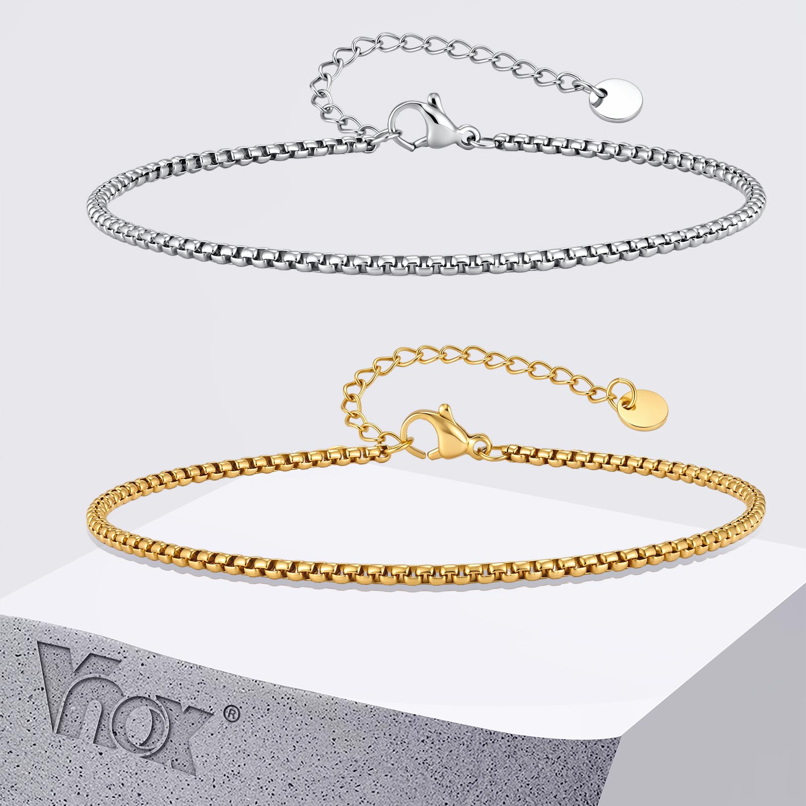 Vnox Chaîne de cheville en aci - Jc Jewelry & Watches Photos avis et prix