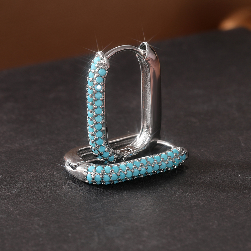 Boucles d'oreilles créoles en  - Turquoise Stone Ring avis et prix