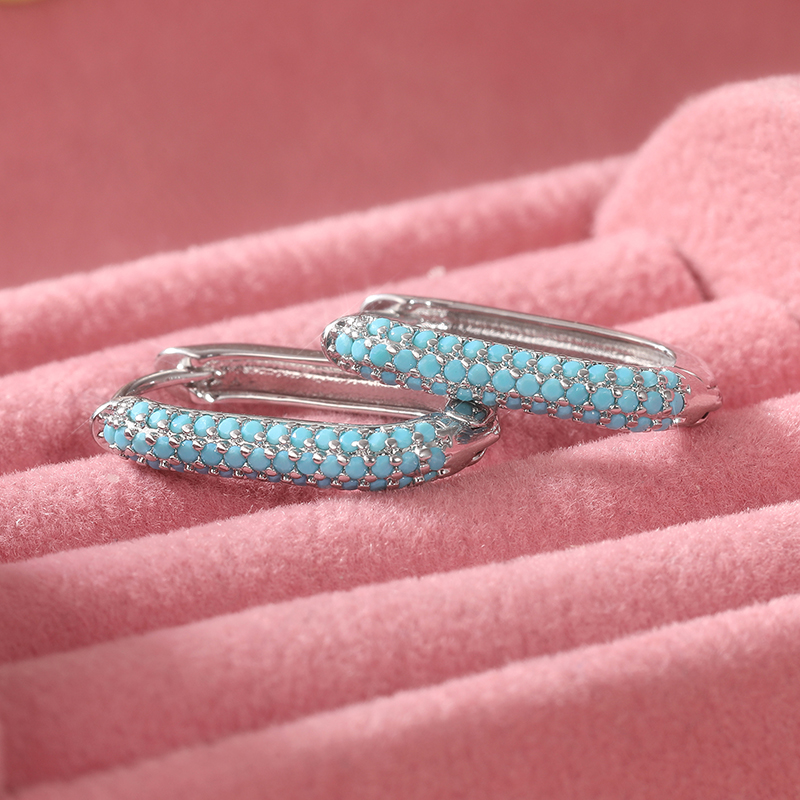 Boucles d'oreilles créoles en  - Turquoise Stone Ring avis et prix