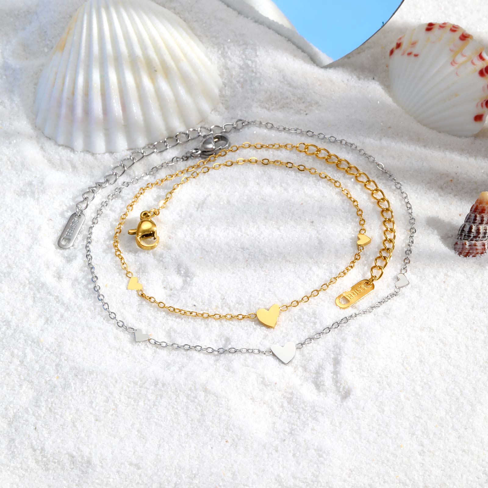 Bracelets de cheville en forme - Jc Jewelry & Watches Photos avis et prix