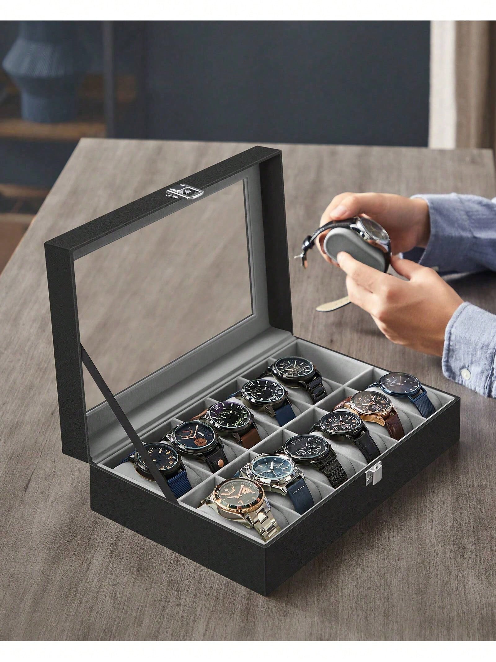 Boîte à montres verrouillable  - Jewelry Box That Holds Watches avis et prix