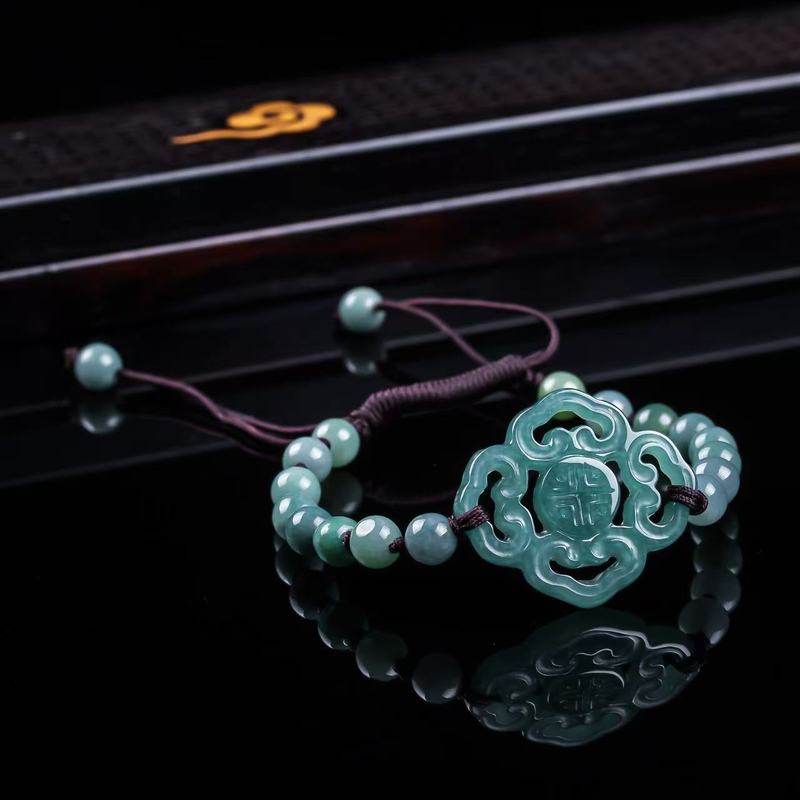 Bracelet en jadéite naturelle  - Jewelry & Watches Sp Z Oo Opinie avis et prix