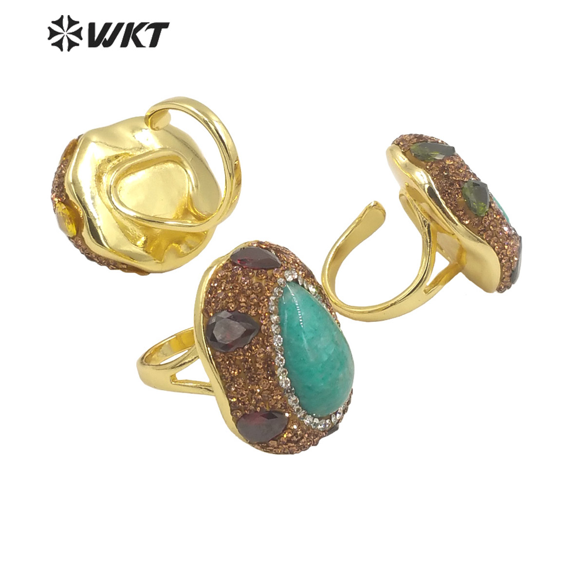 WT-R498, vente en gros de pier - Turquoise Stone Ring avis et prix
