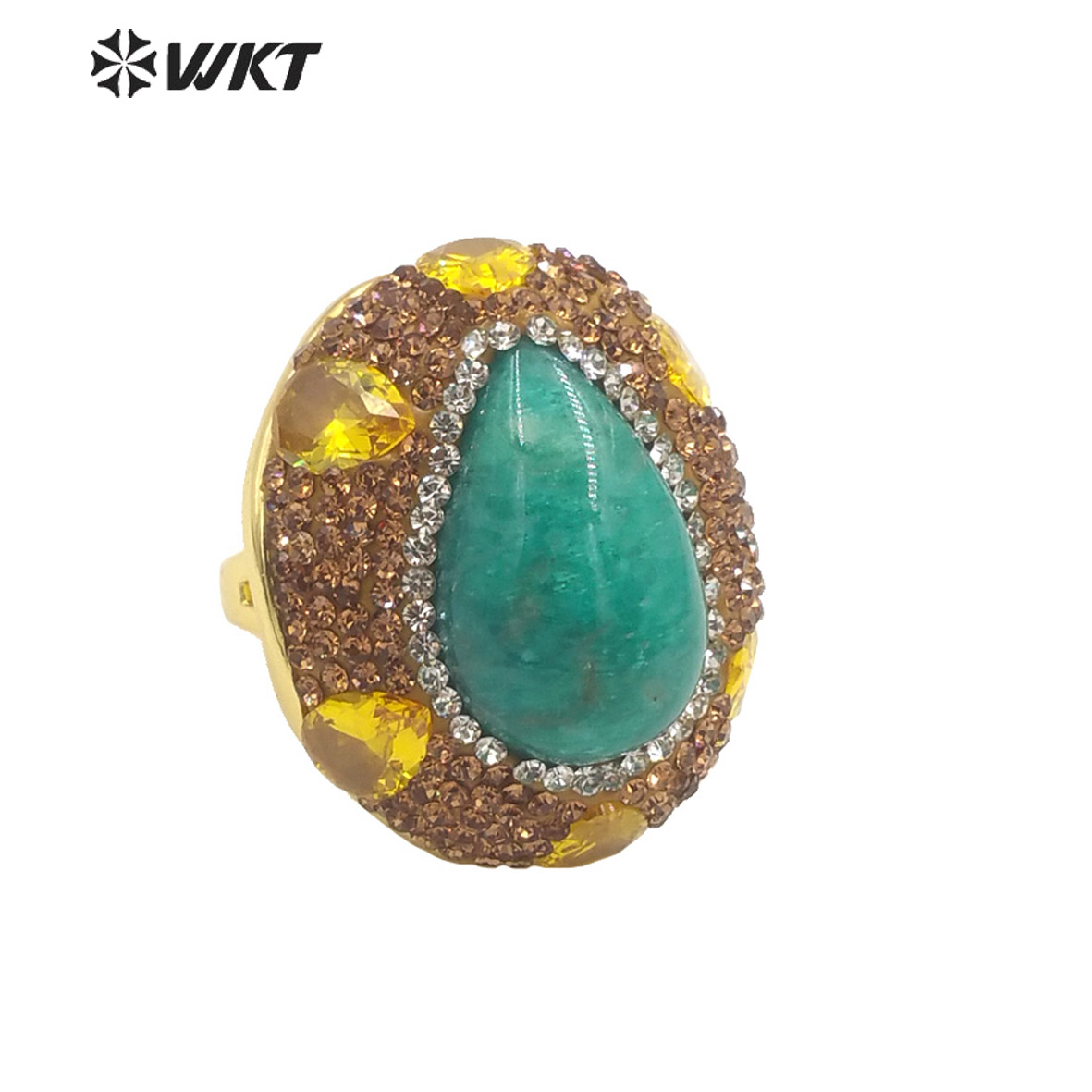 WT-R498, vente en gros de pier - Turquoise Stone Ring avis et prix