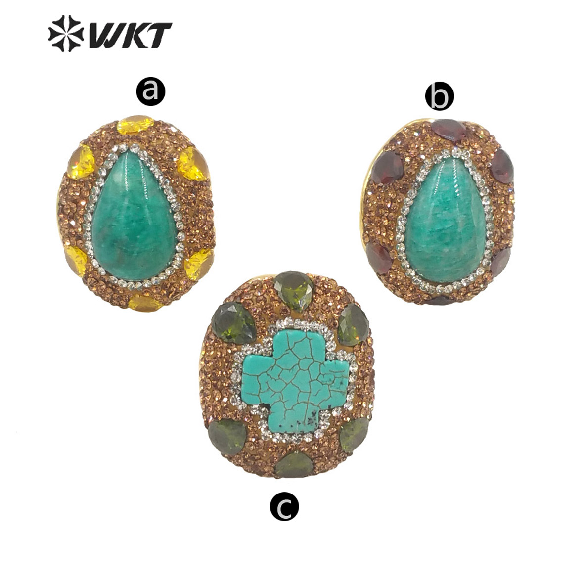 WT-R498, vente en gros de pier - Turquoise Stone Ring avis et prix