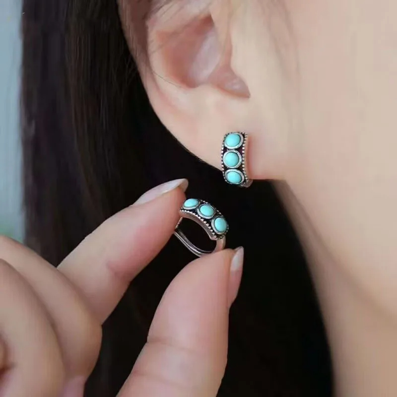 Boucles d'oreilles Vintage imi - Turquoise Stone Ring avis et prix