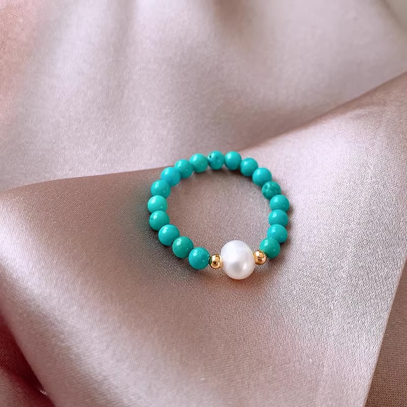 Nouveauté à la mode perle d'ea - Turquoise Stone Ring avis et prix