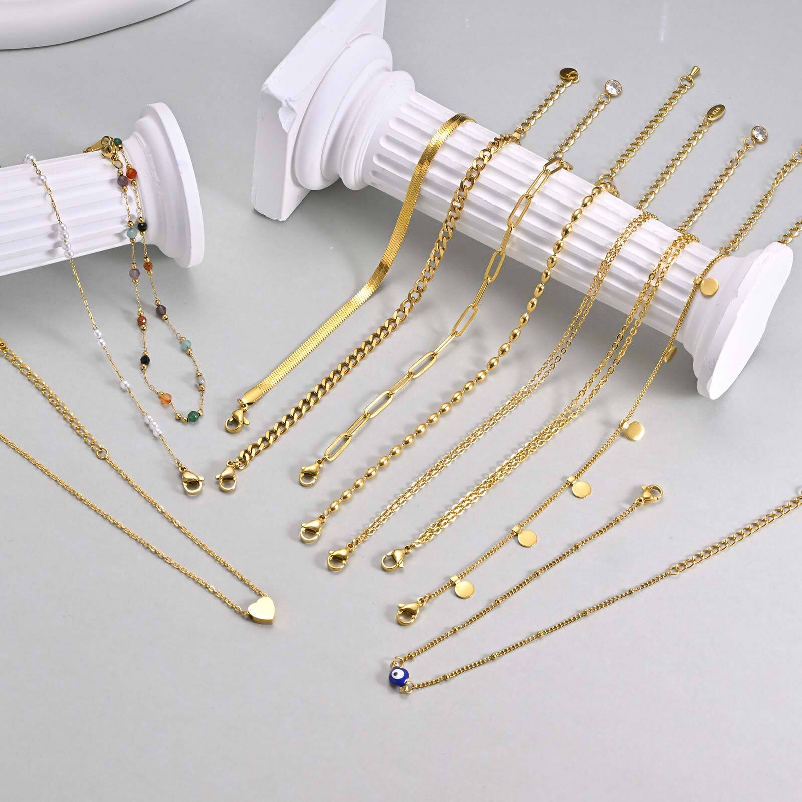 Bracelet de cheville en couche - Jc Jewelry & Watches Photos avis et prix