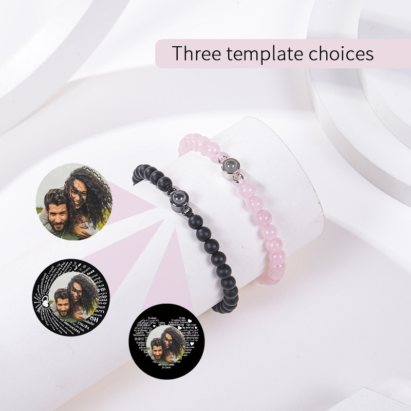 Bracelet photo personnalisé po - Turquoise Stone Ring avis et prix