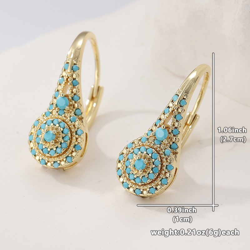 Boucles d'oreilles en forme de - Turquoise Stone Ring avis et prix