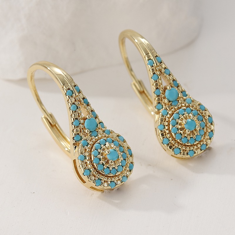 Boucles d'oreilles en forme de - Turquoise Stone Ring avis et prix