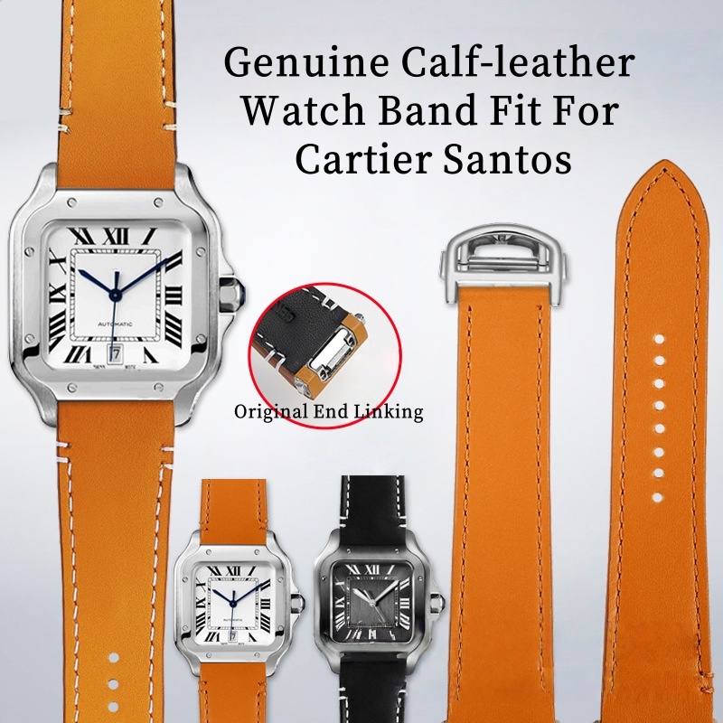 Bracelet de montre en cuir de  - Cartier Watch Ballon Bleu avis et prix
