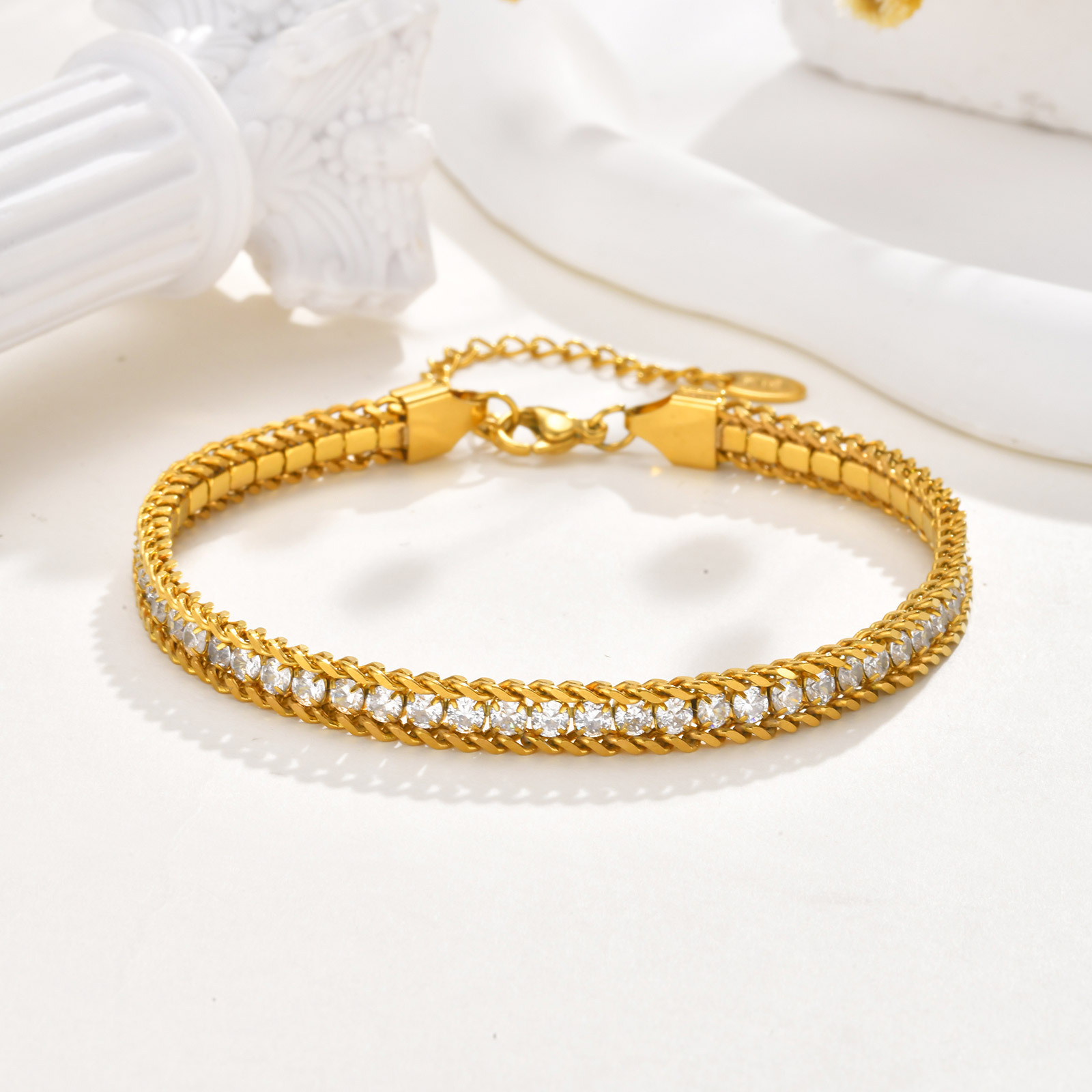Vnox acier inoxydable blanc Zi - Jc Jewelry & Watches Photos avis et prix