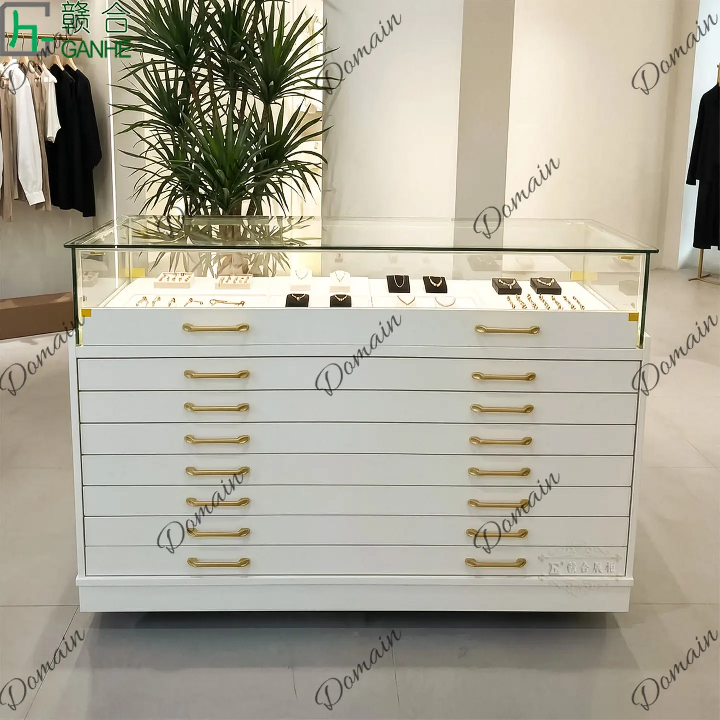 81 N Vitrine en verre de luxe, - Jewelry With Watches avis et prix