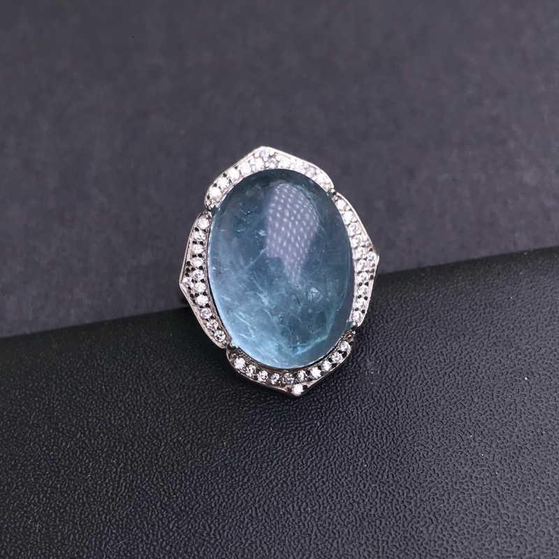 CSJ – bagues aigue-marine natu - Turquoise Stone Ring avis et prix